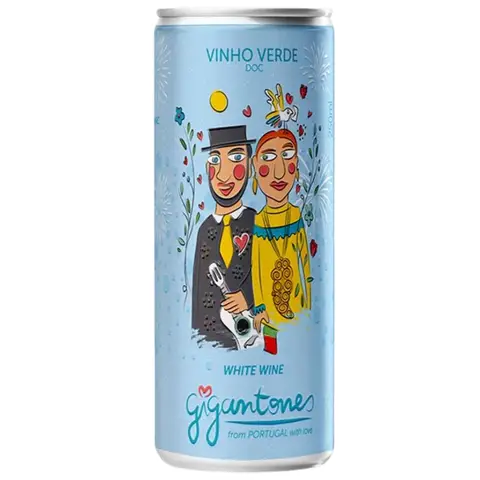 Vinho Branco em Lata Vinho Verde Gigantones 250ml