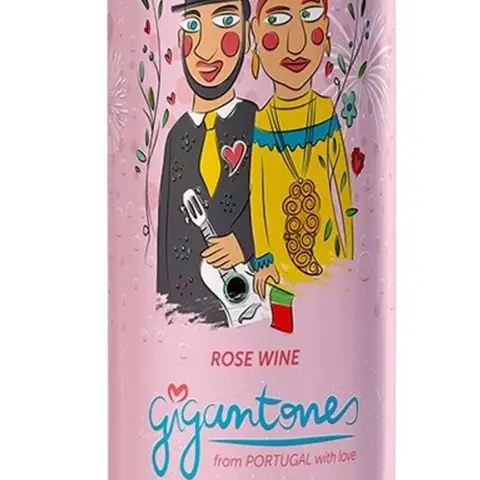 Vinho Rosé em Lata Vinho Verde Gigantones 250ml