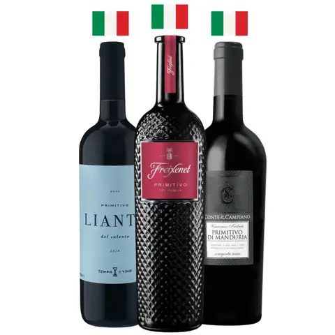Kit Primitivo: O Vinho Italiano Mais Amado do Brasil