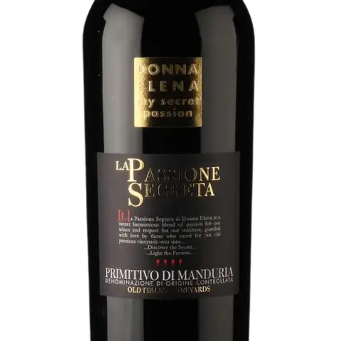 Vinho Tinto Primitivo Di Manduria DOC La Passione Segreta 750ml