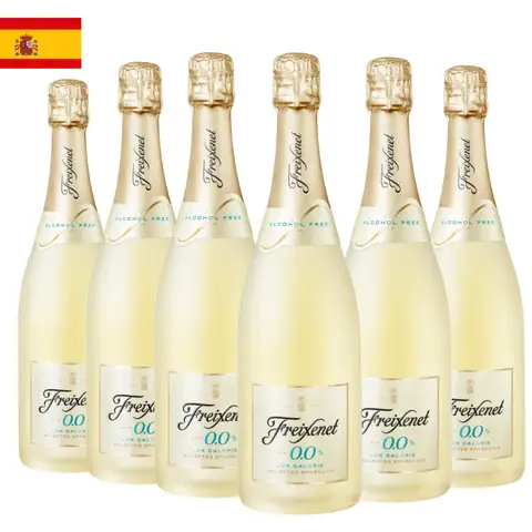 Kit 6 Garrafas Espumante Freixenet 0.0 Sem Álcool 750ml