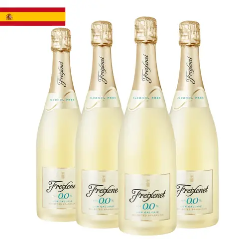 Kit 4 Garrafas Espumante Freixenet 0.0 Sem Álcool 750ml