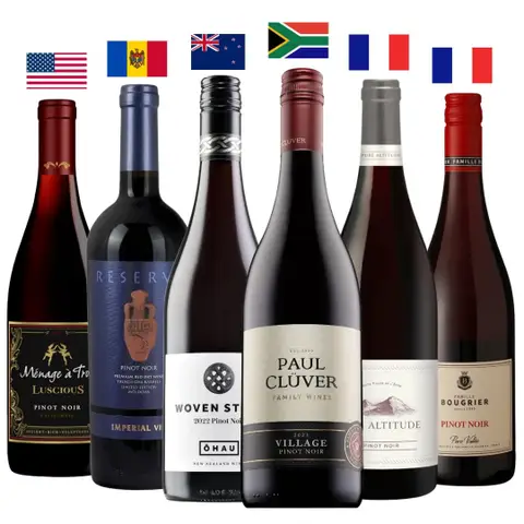 Combo Pinot Noir do Mundo 6 Garrafas