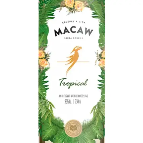 Vinho Branco Macaw Tropical Frisante 750ml