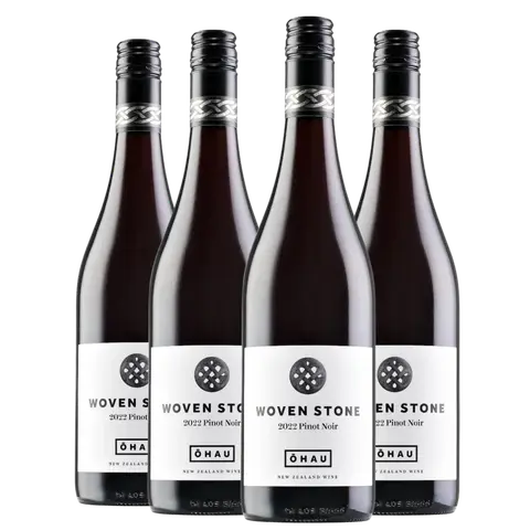 Kit 4 Garrafas Vinho Tinto Woven Stone Pinot Noir 750ml