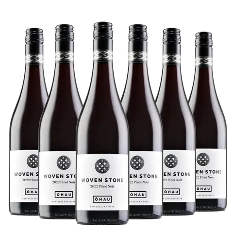 Kit 6 Garrafas Vinho Tinto Woven Stone Pinot Noir 750ml