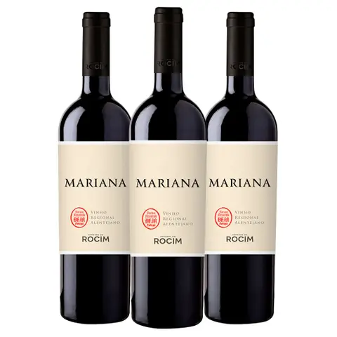 Kit 3 Garrafas Vinho Tinto Herdade do Rocim Mariana 750ml