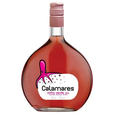 Kit 3 Garrafas Vinho Rosé Calamares Vinho Verde 750ml