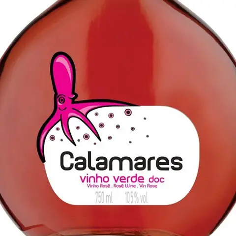 Kit 3 Garrafas Vinho Rosé Calamares Vinho Verde 750ml
