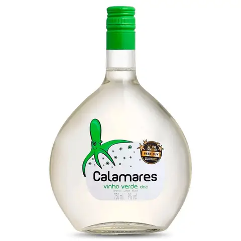 Kit 3 Garrafas Vinho Branco Calamares Vinho Verde 750ml
