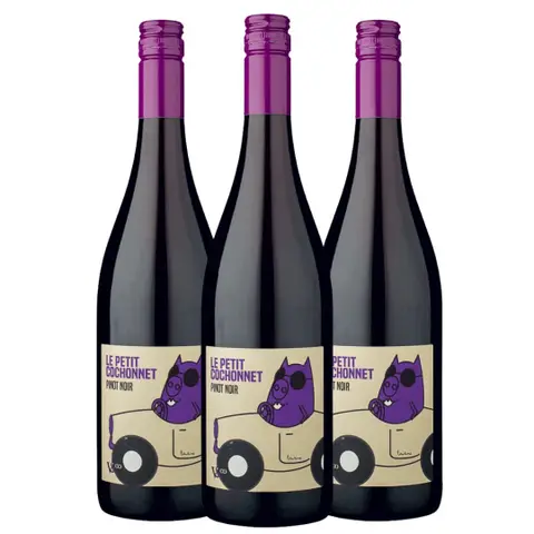Kit 3 Garrafas Vinho Tinto Le Petit Cochonnet Pinot Noir 750ml