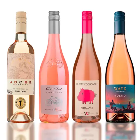 Combo 4 Vinhos Rosés 750ml