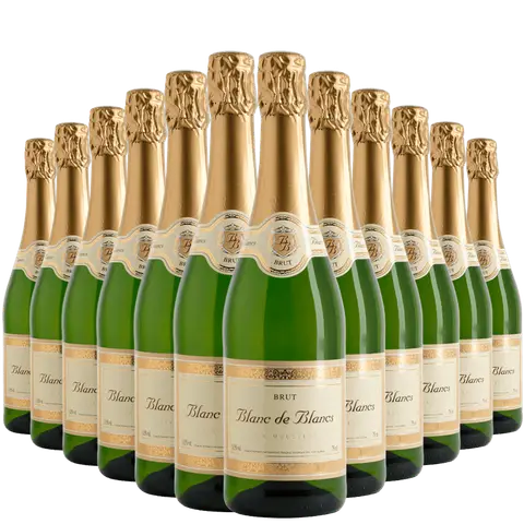 Kit 12 Garrafas Espumante Blanc De Blancs Brut