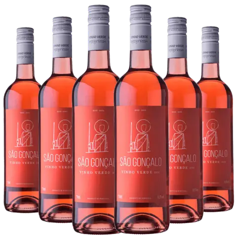 Kit 6 Vinhos São Gonçalo Rosé D.O.C Vinho Verde