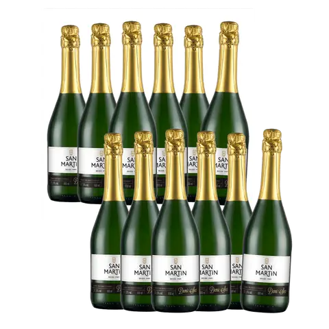 Pack 12 Espumantes San Martin Demi Sec 660ml