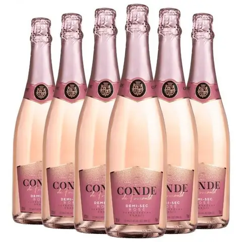 Pack 6 Espumantes Conde de Foucauld Demi-Sec Rosé 750ml