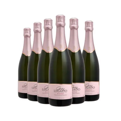 Pack 6 Espumantes Gran Legado Charmat Brut Rosé 750ml
